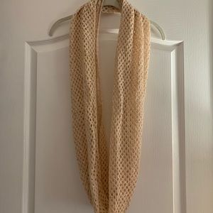 H&M pink/cream sequined infinity scarf